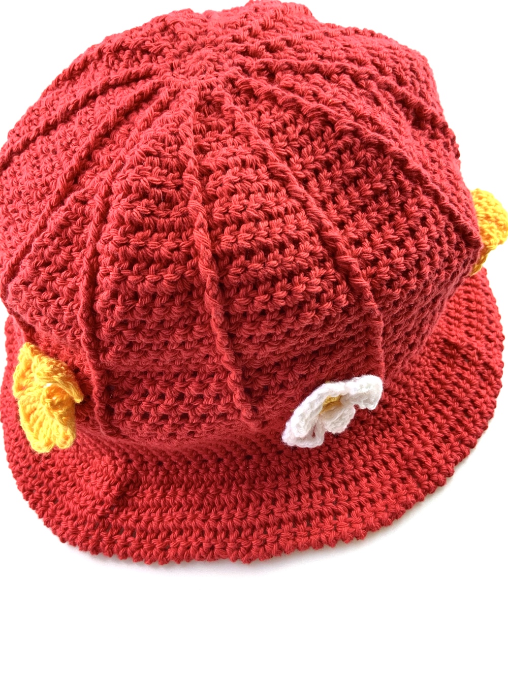 Børn 0 3 Solhatte Rød Blomster 2