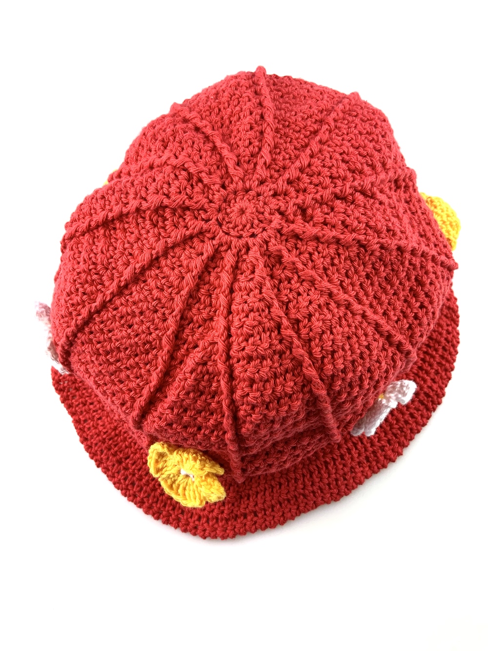 Børn 0 3 Solhatte Rød Blomster