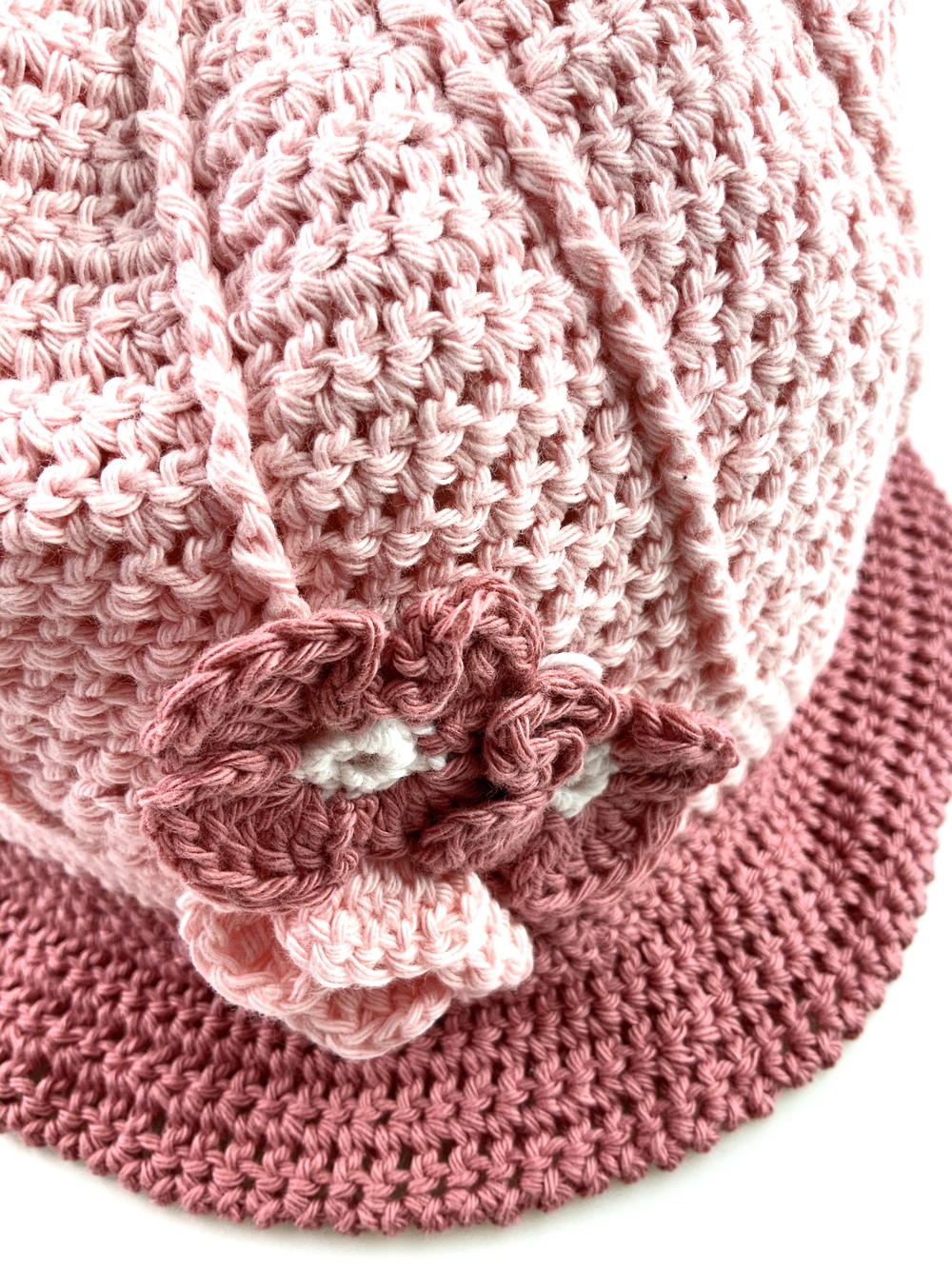 Børn 0 3 Solhatte Rosa Blomster 3