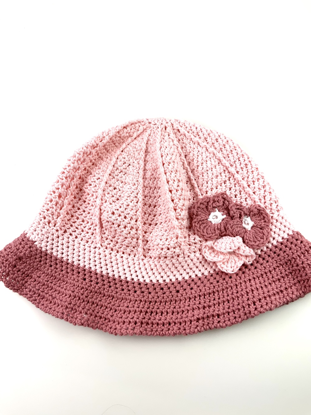 Børn 0 3 Solhatte Rosa Blomster 4