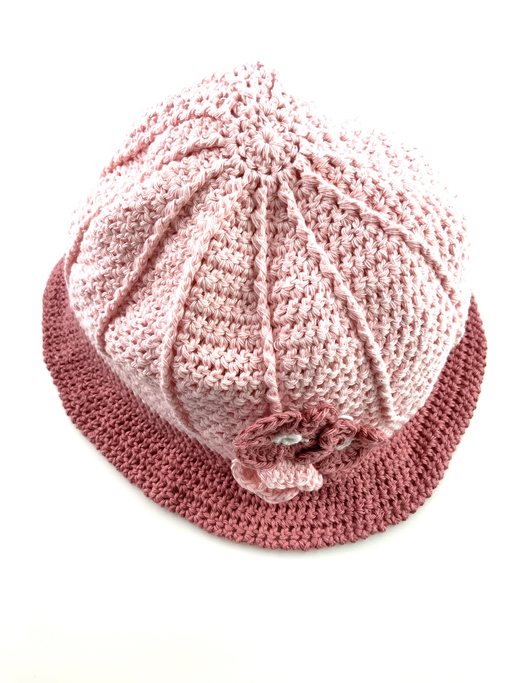 Børn 0 3 Solhatte Rosa Blomster