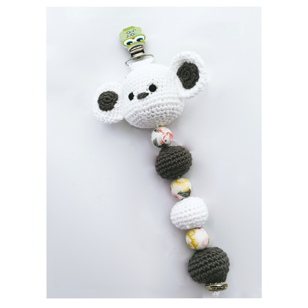 Legetøj Barnevogns Vedhæng Bamse Hvid Legetøj Barnevogns Vedhæng Bamse Hvid