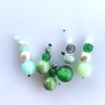 Strikketilbehør Maskemarkører Håndlavede Glasperler Grønne Unika