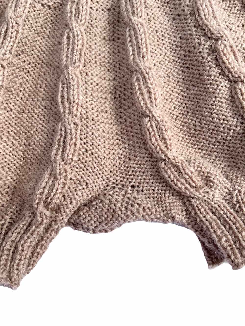 Baby Bloomers Selebukser Pudder Håndstrikket Alpaca Uld 5