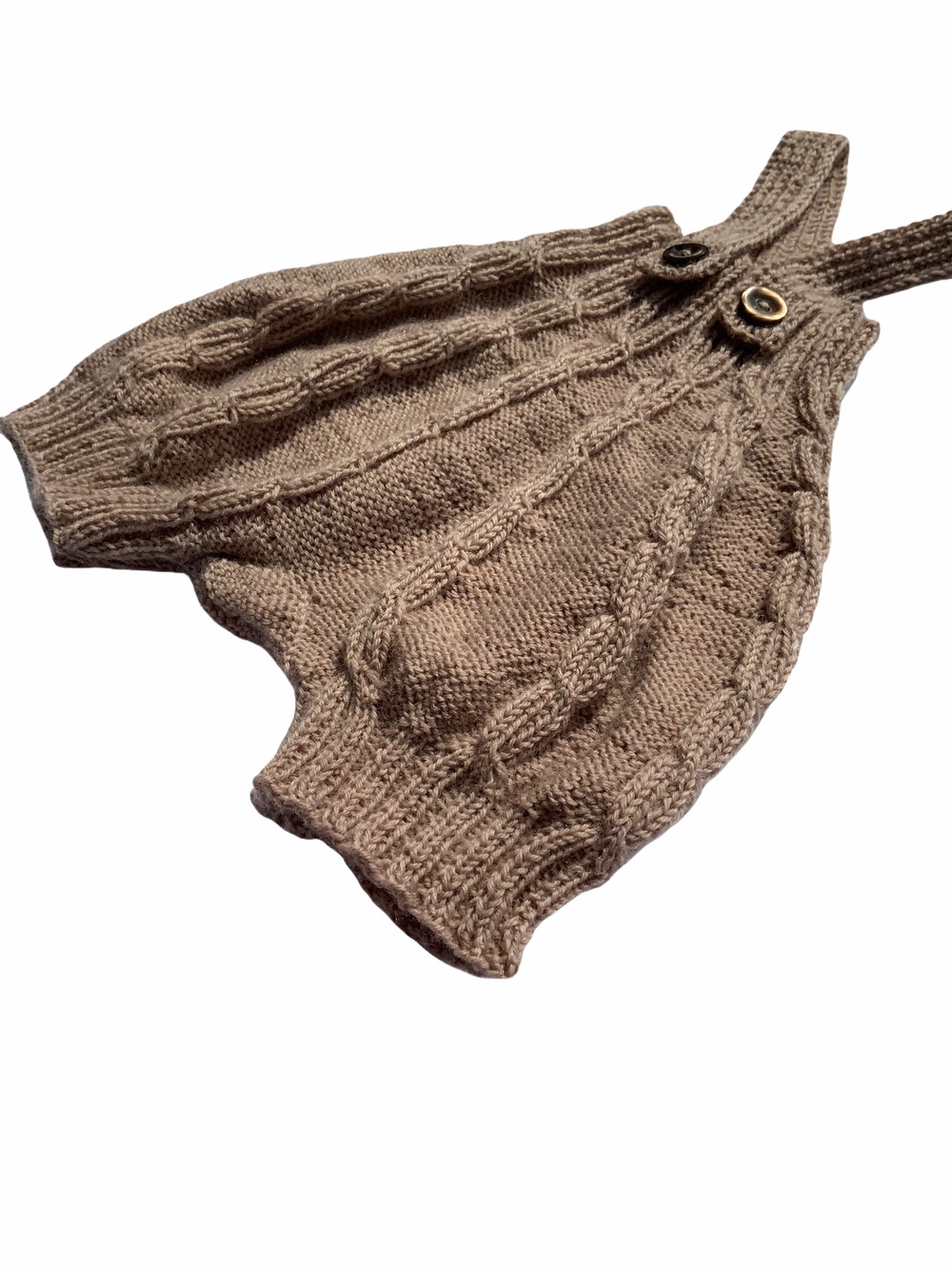 Baby Bloomers Selebukser Pudder Håndstrikket Alpaca Uld 6