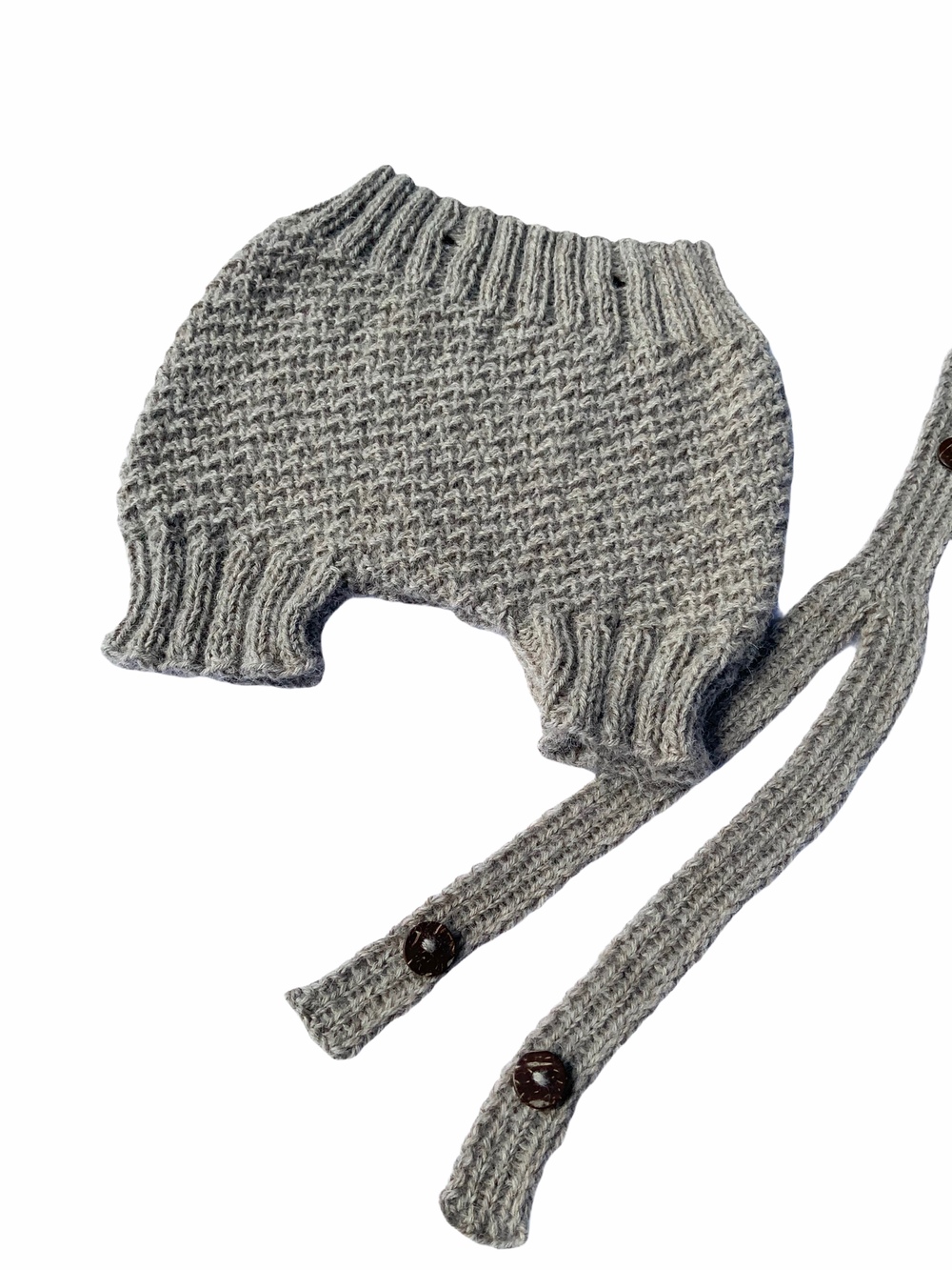 Baby Bloomers Selebukser Sandfarvet Håndstrikket Alpaca Uld 4 Baby Bloomers Selebukser Sandfarvet Håndstrikket Alpaca Uld 4