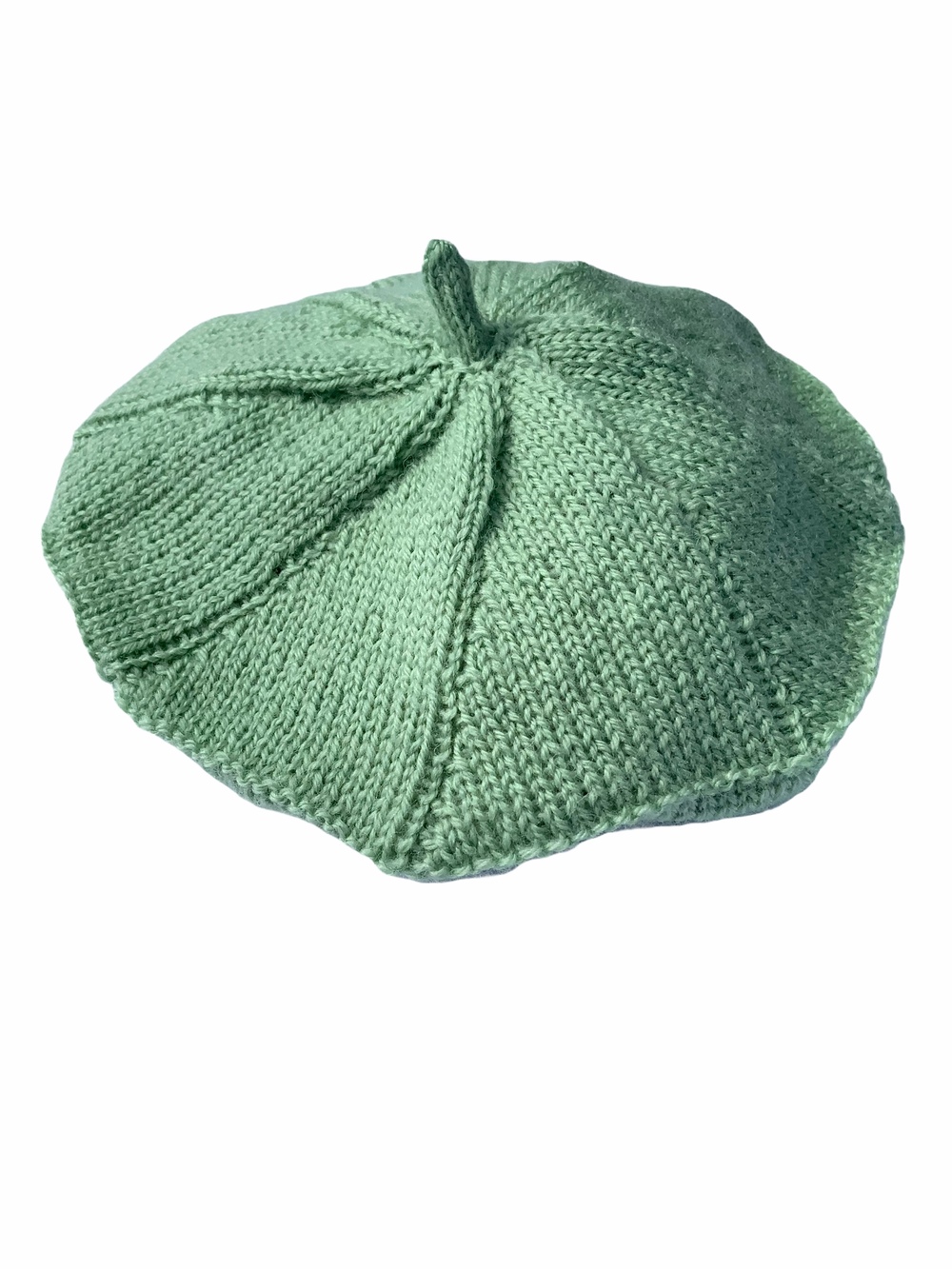 Baskerhue Børn 3 10 Blødt Merinould Pastel Grøn Håndstrikket 3 Baskerhue Børn 3 10 Blødt Merinould Pastel Grøn Håndstrikket 3
