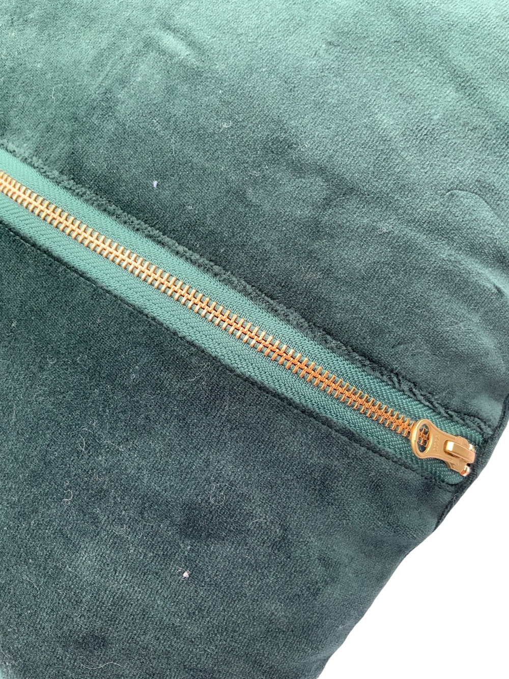 Bolig Tilbehør Puder Stof Flaskegrøn Velour 3