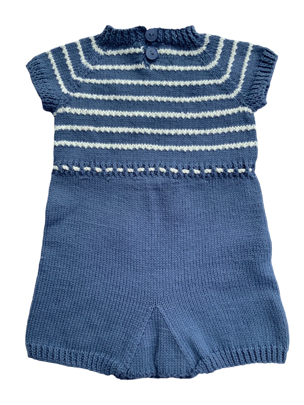 Børn 0 3år Romper Himmelblå Bomuld Str 3 8mdr 3