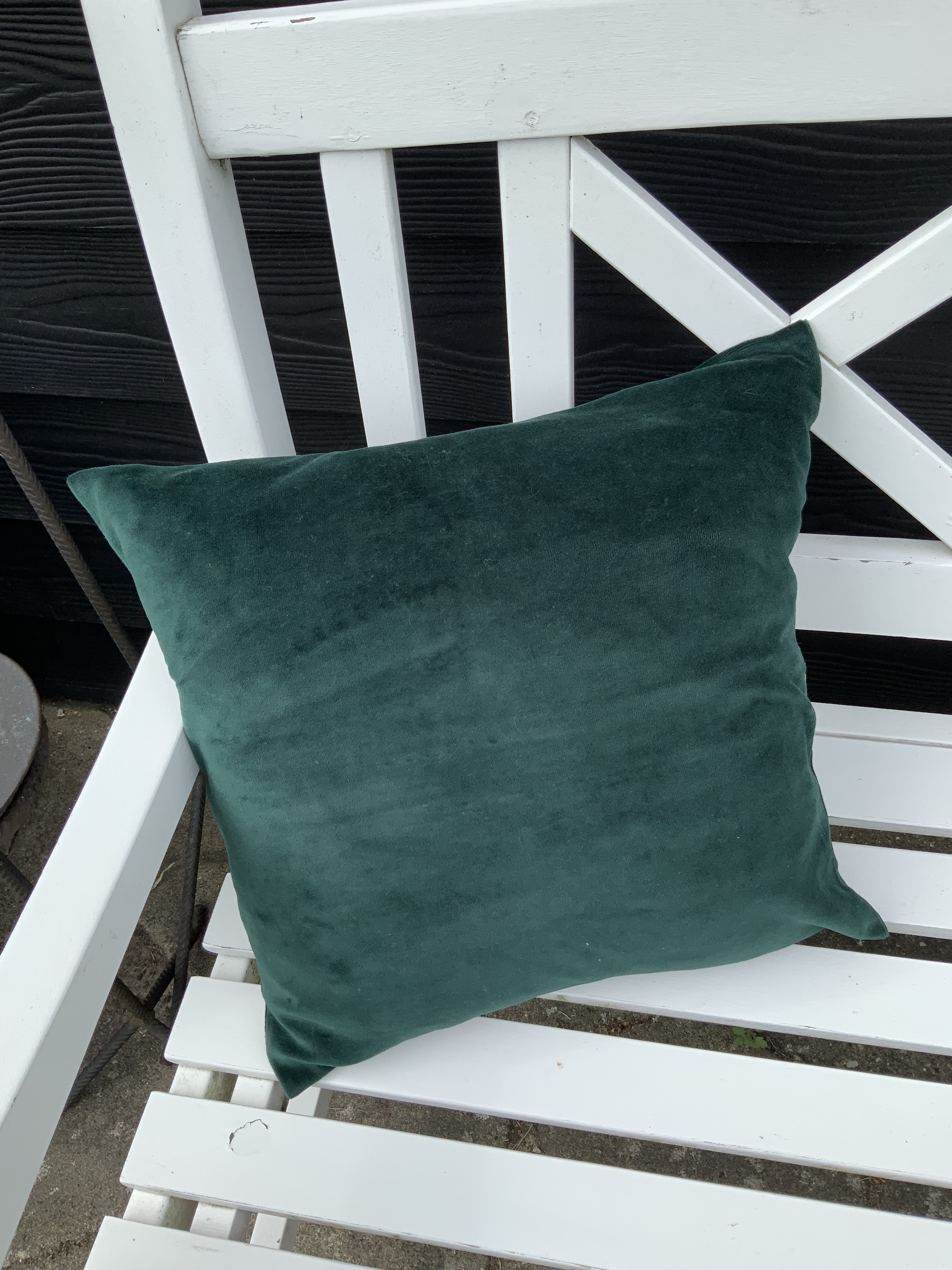 Bolig Tilbehør Puder Stof Flaskegrøn Velour