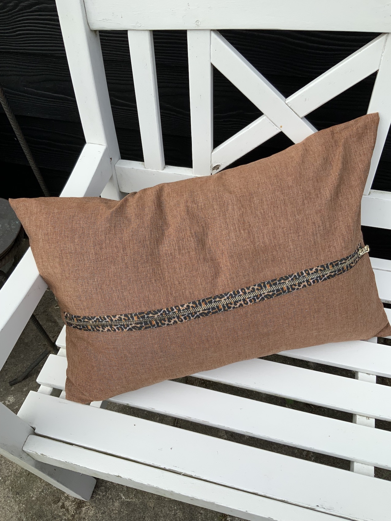 Bolig Tilbehør Puder Rustrød Synlig Lynlås